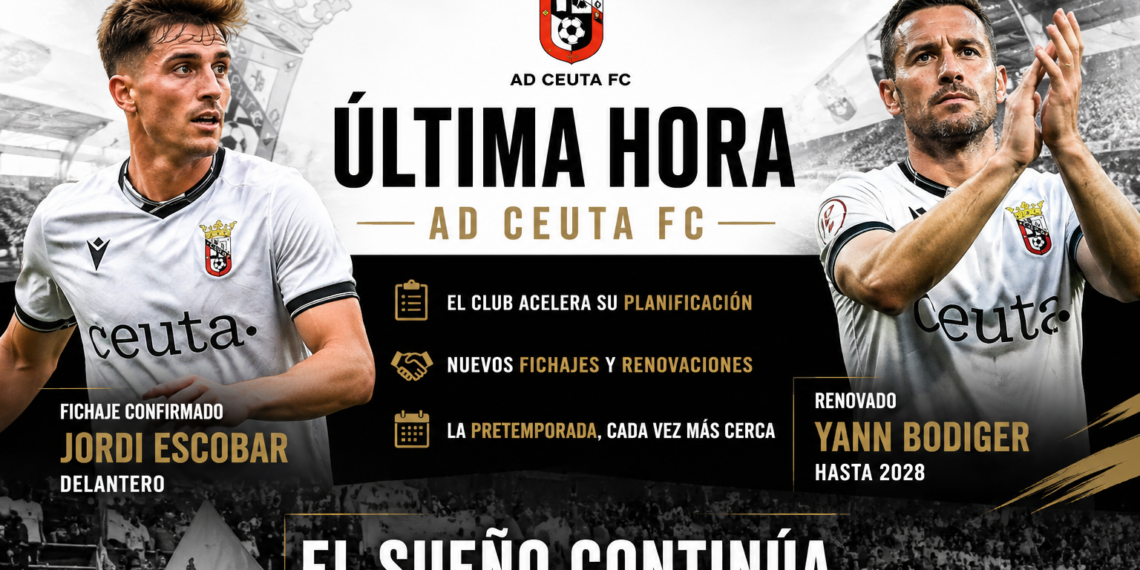 Última hora de la AD Ceuta FC: el club acelera su planificación con nuevos fichajes y la vista puesta en la pretemporada