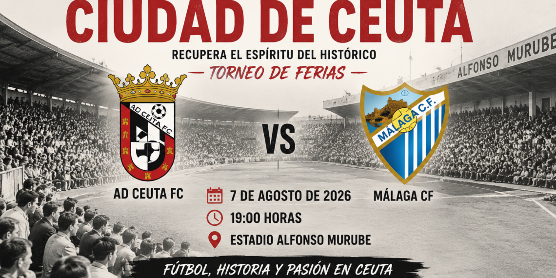 El XII Torneo Ciudad de Ceuta recupera el espíritu del histórico Torneo de Ferias con un atractivo AD Ceuta FC-Málaga CF