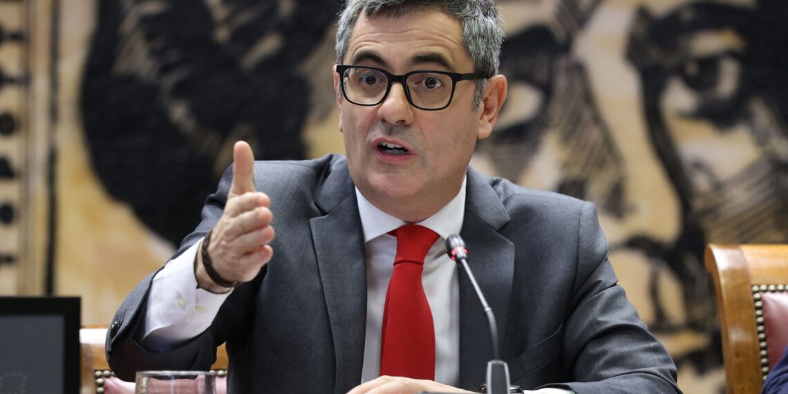 MADRID, SPAIN - DECEMBER 05: The Minister of the Presidency, Justice and Relations with the Courts, Felix Bolaños, appears before the Commission of Inquiry on the management of the President of the CIS, in the Senate, on December 5, 2025, in Madrid, Spain. Bolaños appears before the investigation commission promoted by the PP in the Senate on the management of the Centro de Investigaciones Sociologicas (CIS), being the first member of the Government to be questioned in this parliamentary forum. (Photo By Alejandro Martinez Velez/Europa Press via Getty Images)
